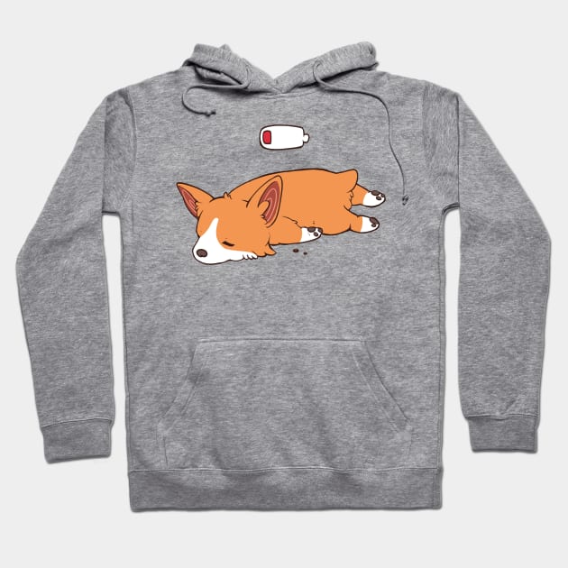 Corgi Sploot Hoodie by fluffwarrior